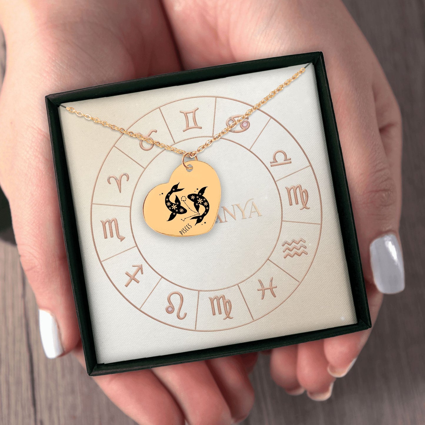 Pisces Zodiac Necklace | Timeless Engraved Jewelry
