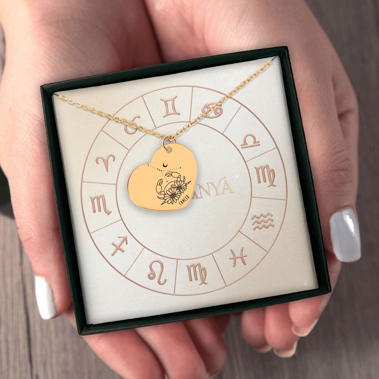 Cancer Zodiac Necklace | Timeless Engraved Jewelry