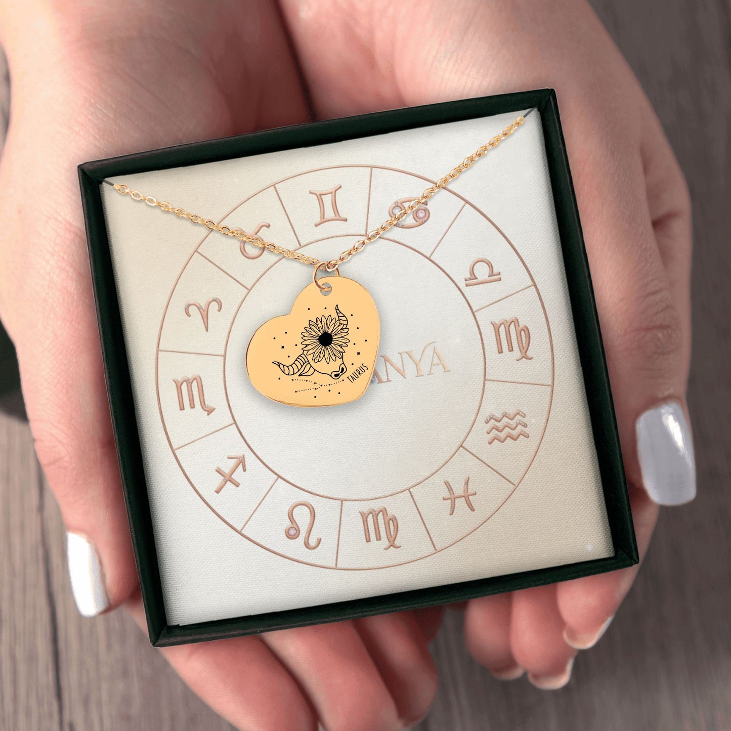Taurus Zodiac Necklace | Timeless Engraved Jewelry