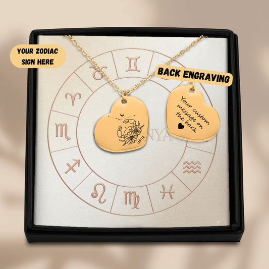 Cancer Zodiac Necklace | Timeless Engraved Jewelry