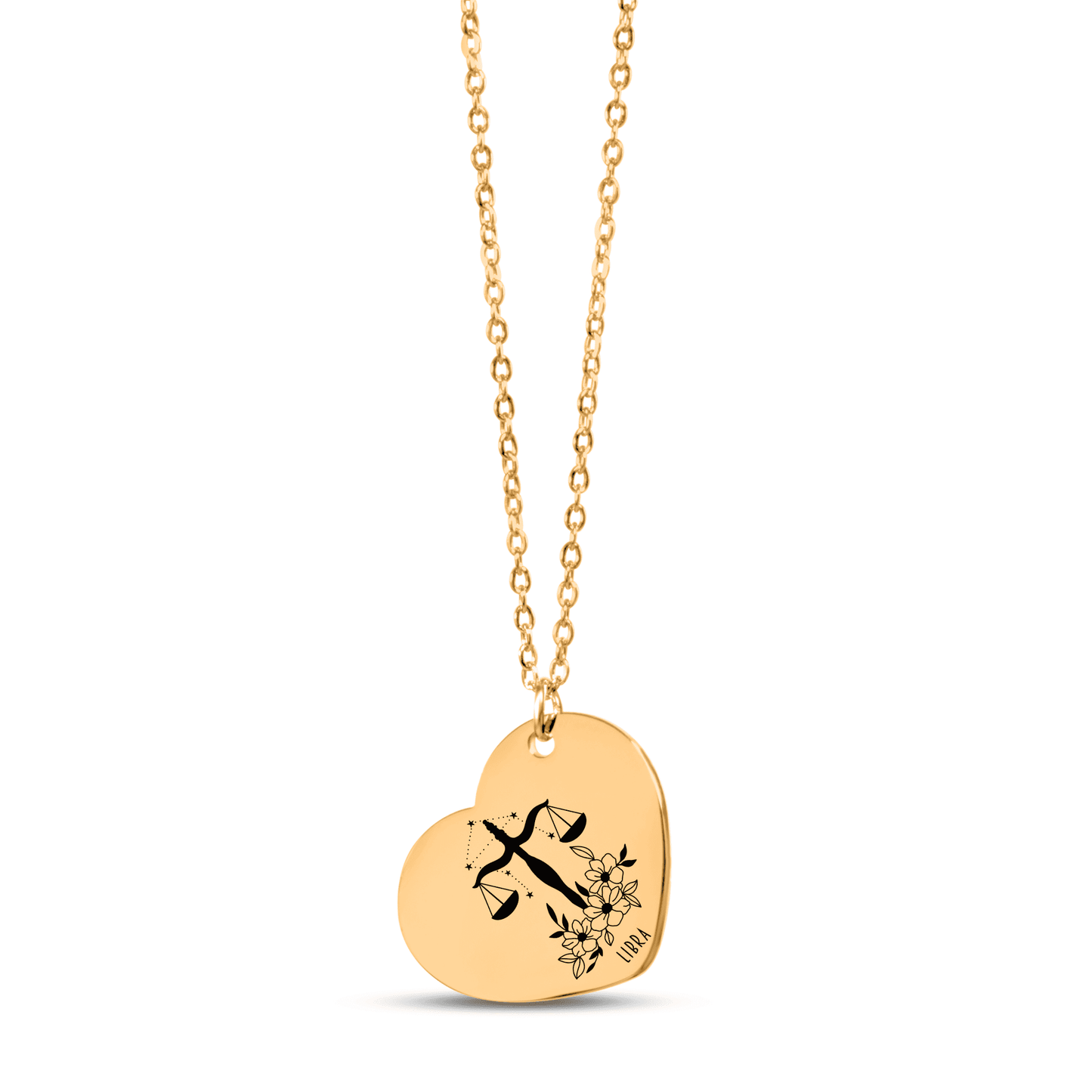 Libra Zodiac Necklace | Timeless Engraved Jewelry