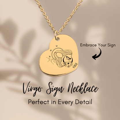 Virgo Zodiac Necklace | Timeless Engraved Jewelry