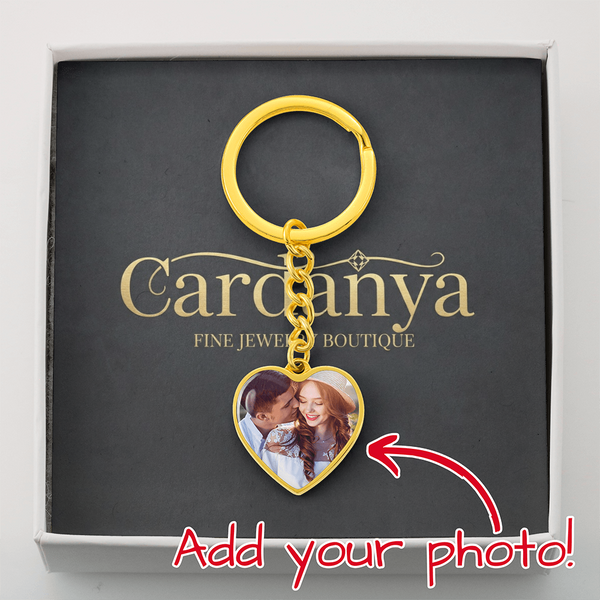 Your Heart, In Their Hands: Personalized Photo Keepsake Keychain. The Most Sentimental Way to Say 'I Love You Forever