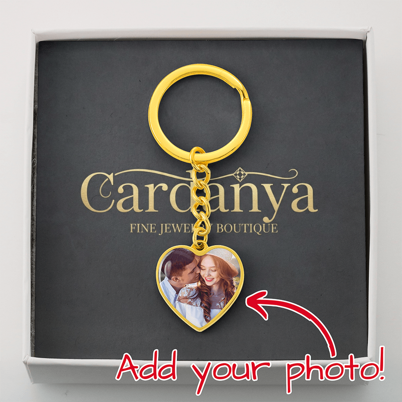 Your Heart, In Their Hands: Personalized Photo Keepsake Keychain. The Most Sentimental Way to Say 'I Love You Forever