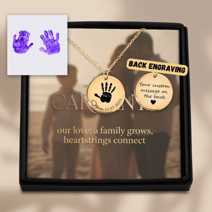 Personalized Baby Footprint Necklace | Family Keepsake