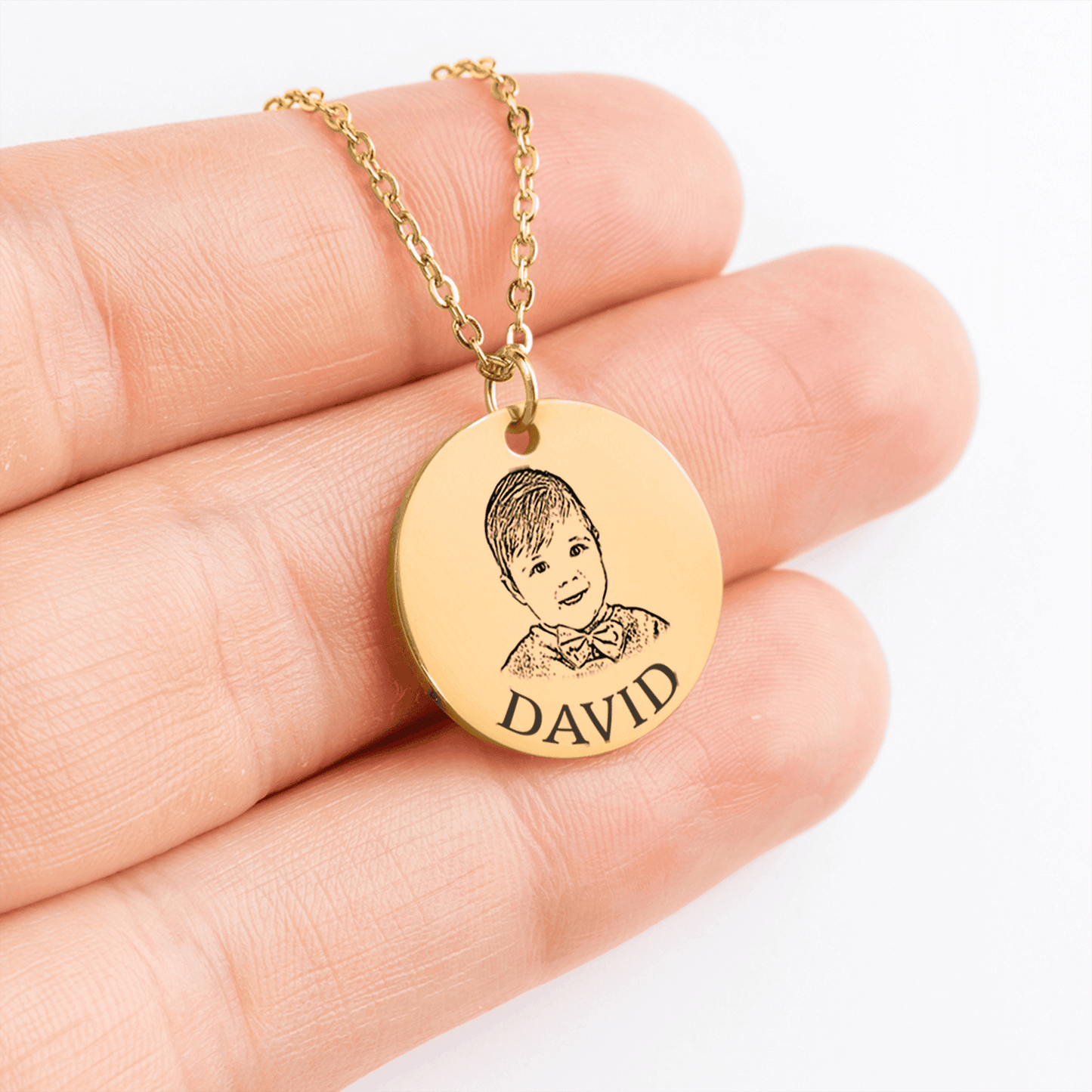 Baby Portrait Necklace | Personalized Baby Photo Keepsake