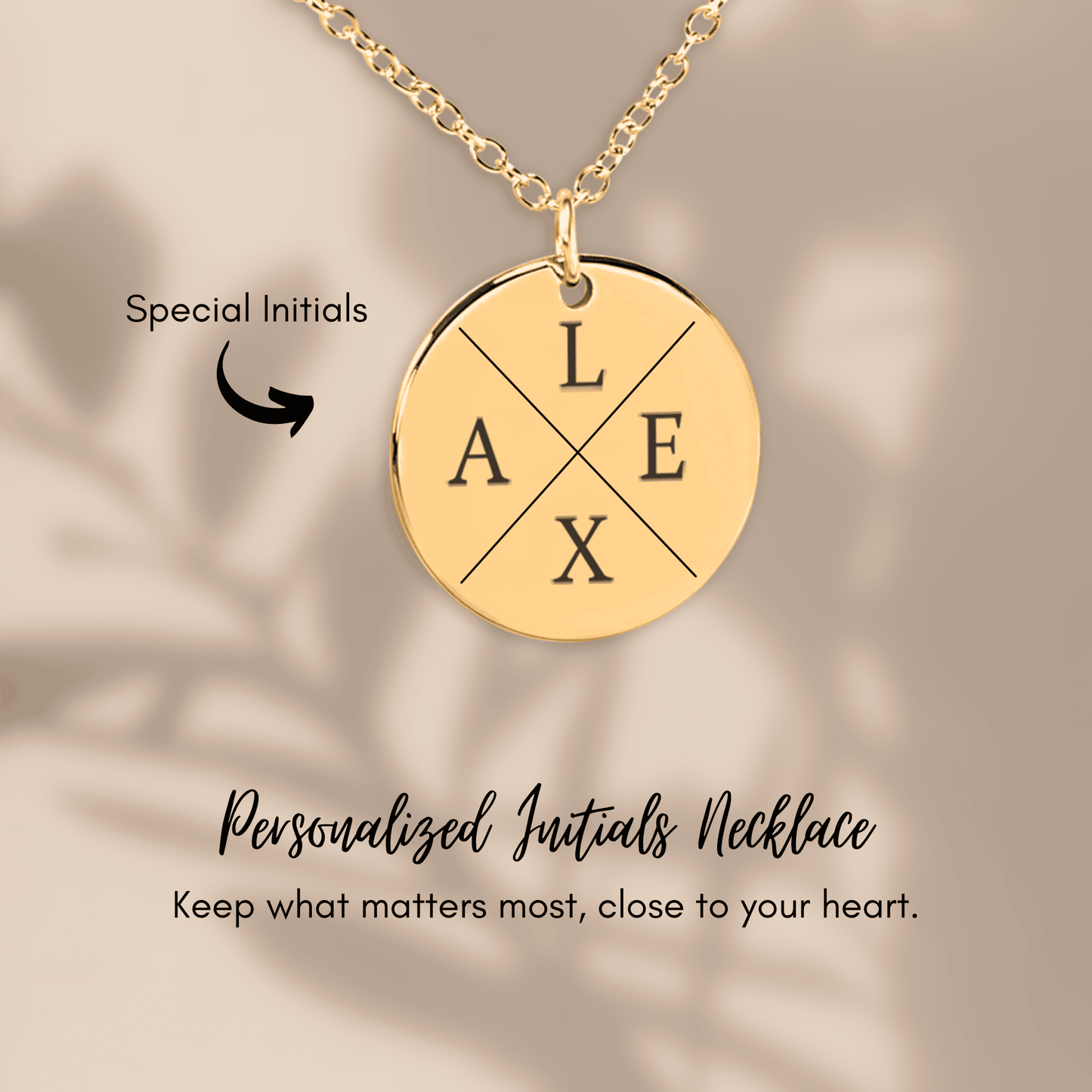Custom Initials | Personalized Keepsake Necklace