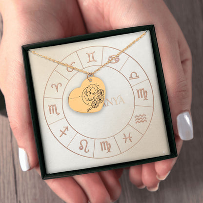 Aries Zodiac Necklace | Timeless Engraved Jewelry