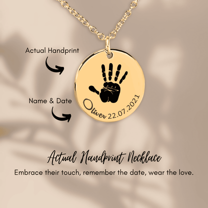Personalized Baby Footprint Necklace | Family Keepsake