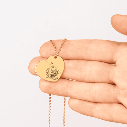 Cancer Zodiac Necklace | Timeless Engraved Jewelry
