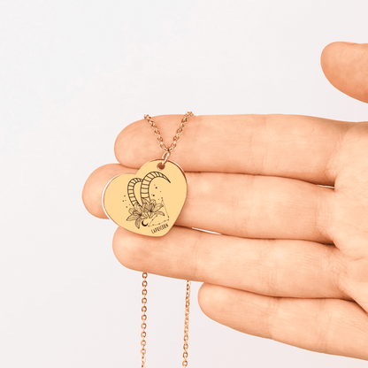 Capricorn Zodiac Necklace | Timeless Engraved Jewelry