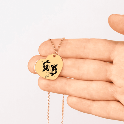 Pisces Zodiac Necklace | Timeless Engraved Jewelry