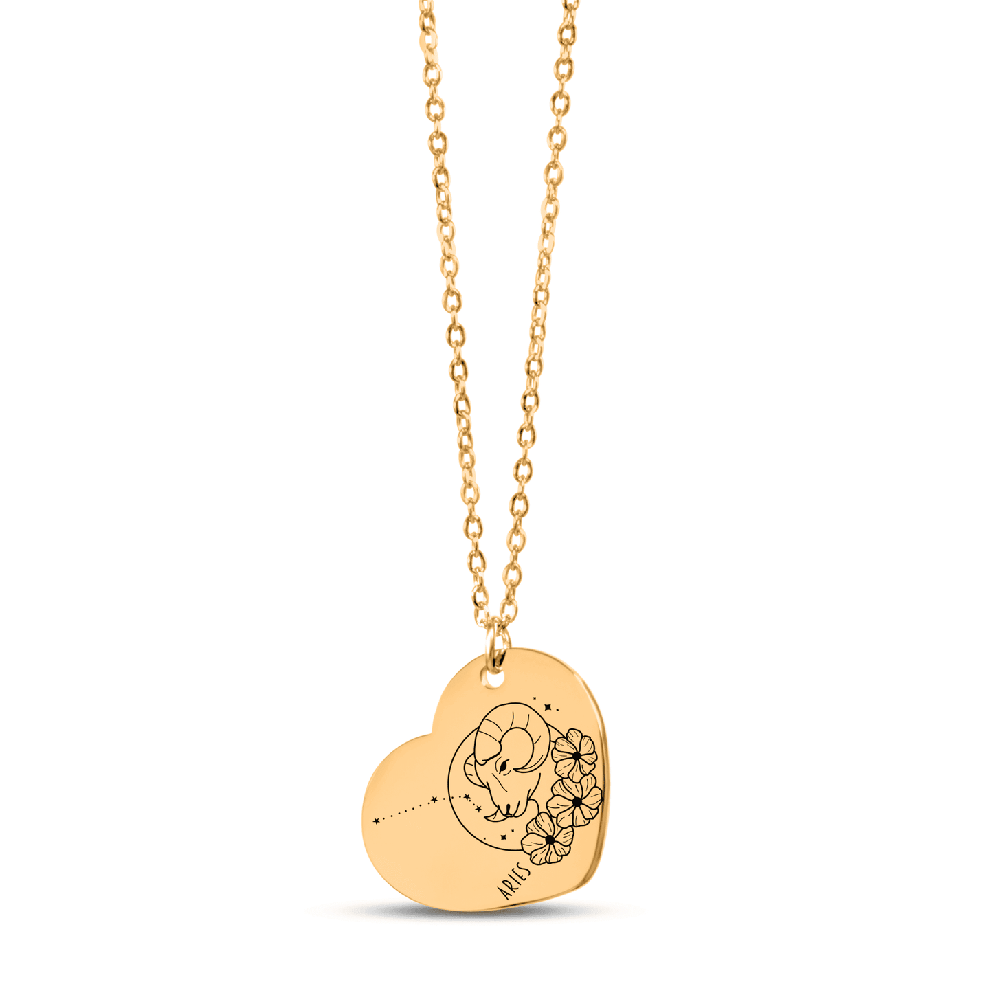 Aries Zodiac Necklace | Timeless Engraved Jewelry