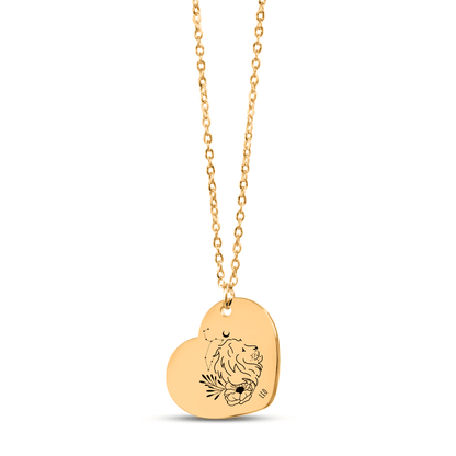 Leo Zodiac Necklace | Timeless Engraved Jewelry