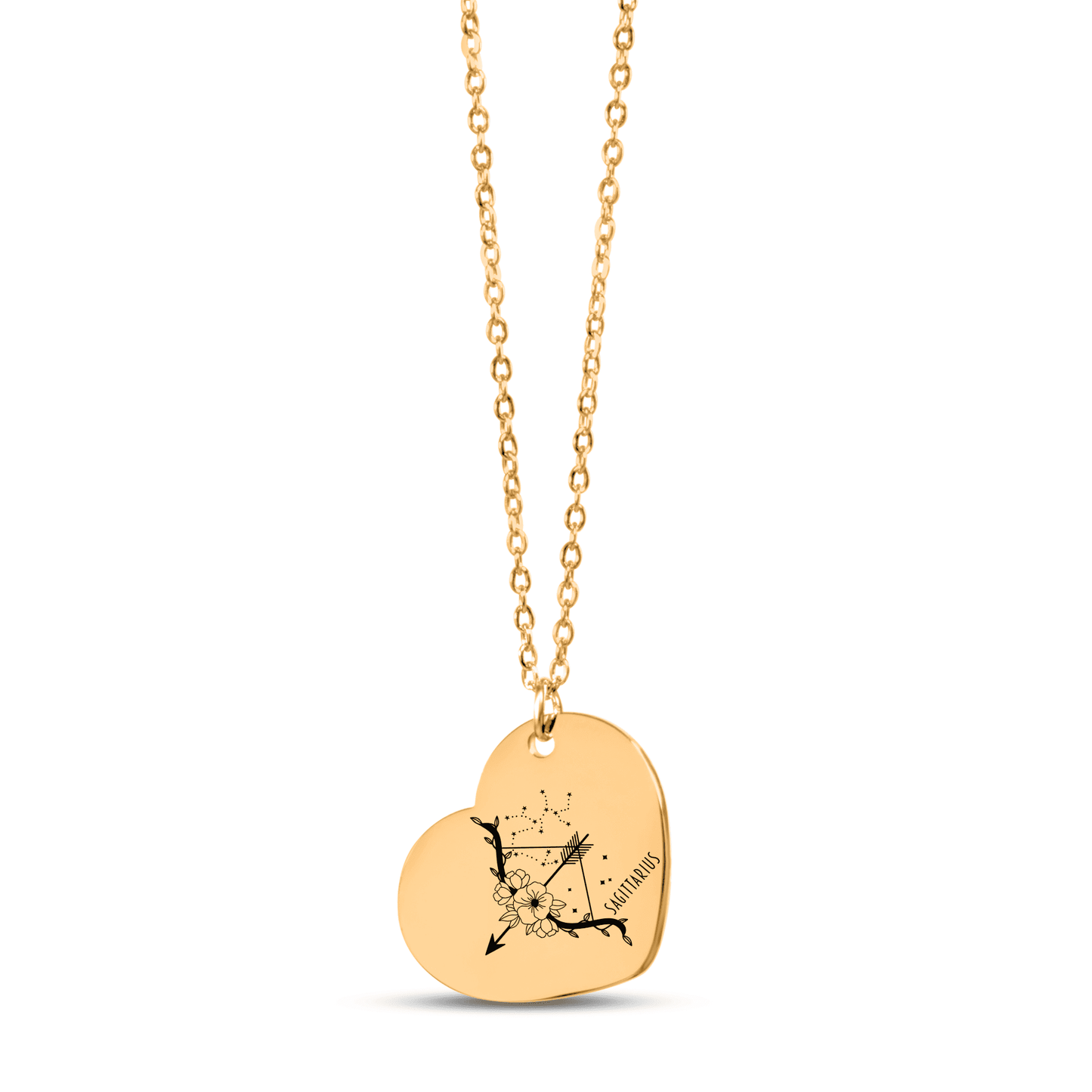 Sagittarius Zodiac Necklace | Timeless Engraved Jewelry