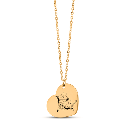 Sagittarius Zodiac Necklace | Timeless Engraved Jewelry