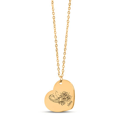 Scorpio Zodiac Necklace | Timeless Engraved Jewelry