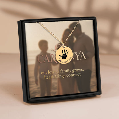 Personalized Baby Footprint Necklace | Family Keepsake