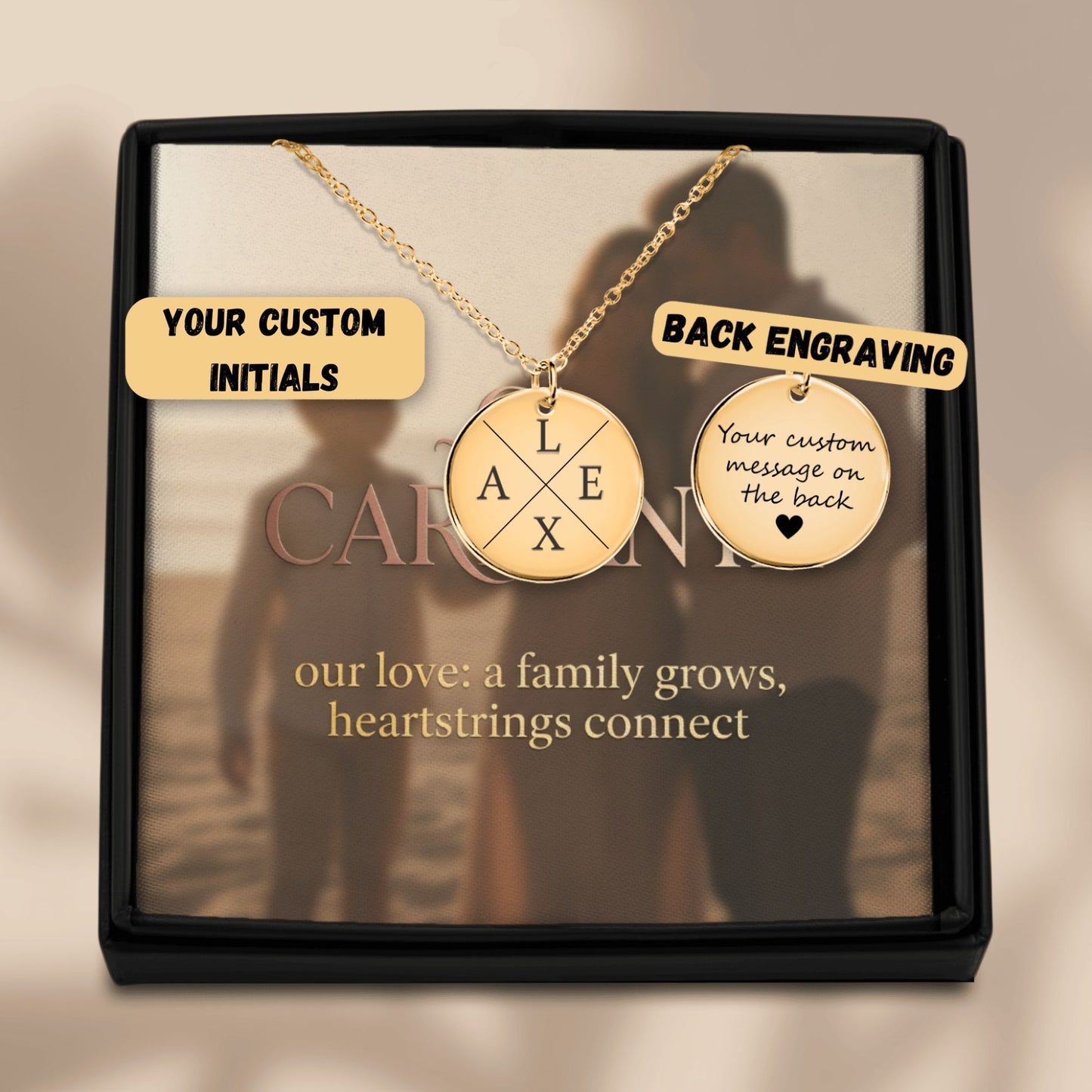 Custom Initials | Personalized Keepsake Necklace